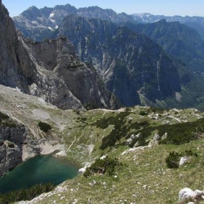 a view of a rocky mountain